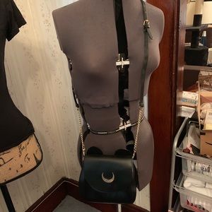 Authentic Sailor Moon Luna shaped leather purse